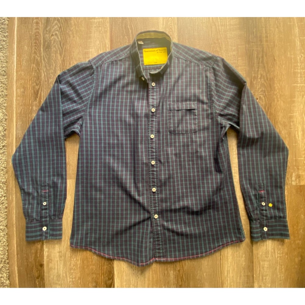 Descendant of thieves by Dres Ladro Limited Edition of 166 button up men shirt L